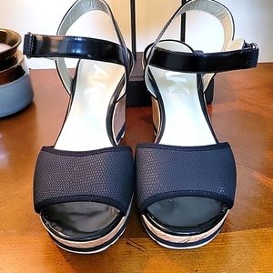 Ann Klein Sport Wedge Black 8.5